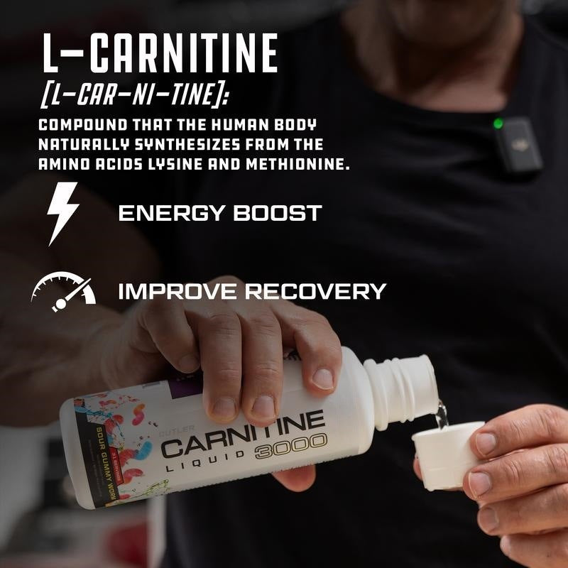 Cutler Nutrition Liquid Carnitine 3000 Contains Carnitine. Acetyl L Carnitine. L Carnitine Tartrate for Energy and Metabolism Support with B Vitamins-LY