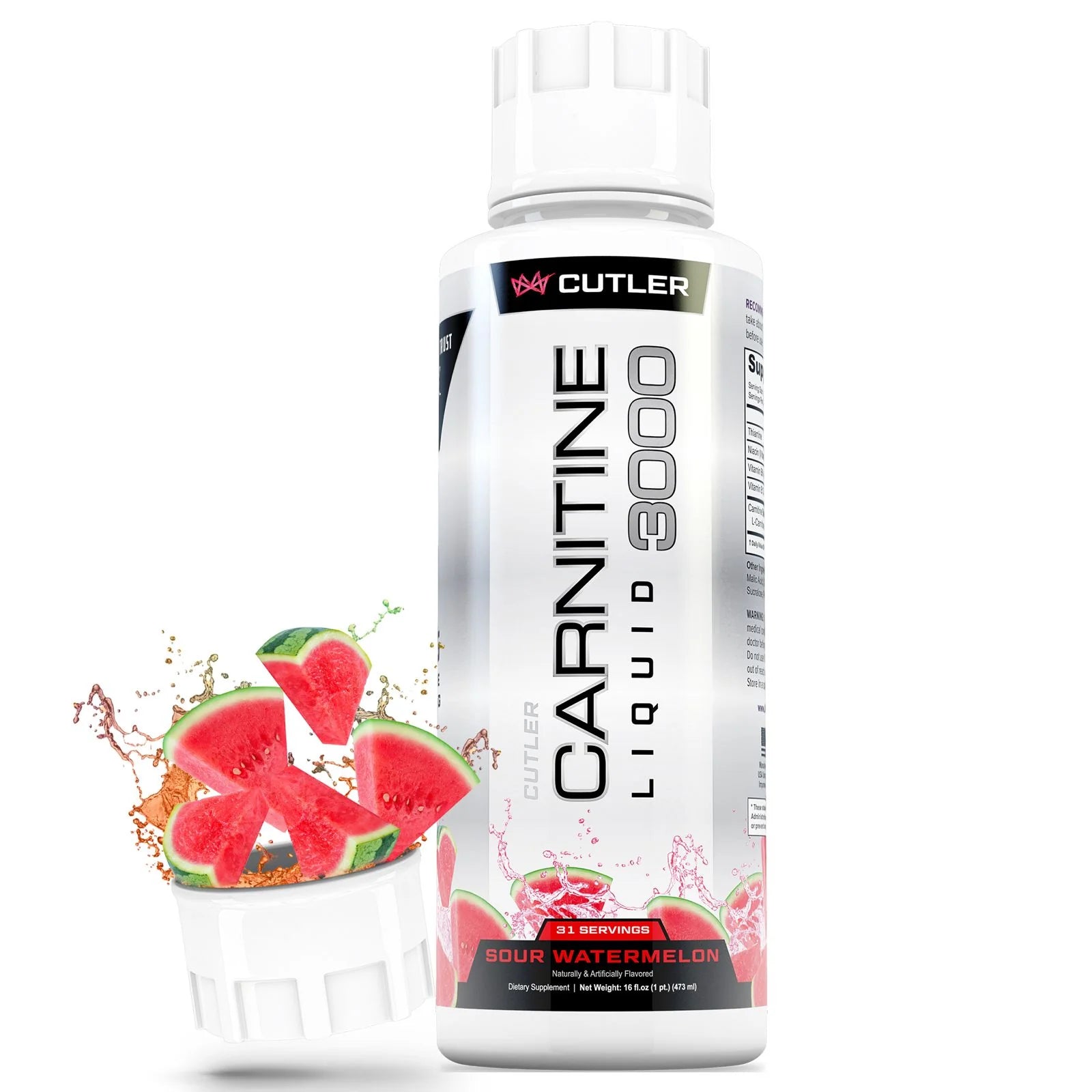 Cutler Nutrition Liquid Carnitine 3000 Contains Carnitine. Acetyl L Carnitine. L Carnitine Tartrate for Energy and Metabolism Support with B Vitamins-LY