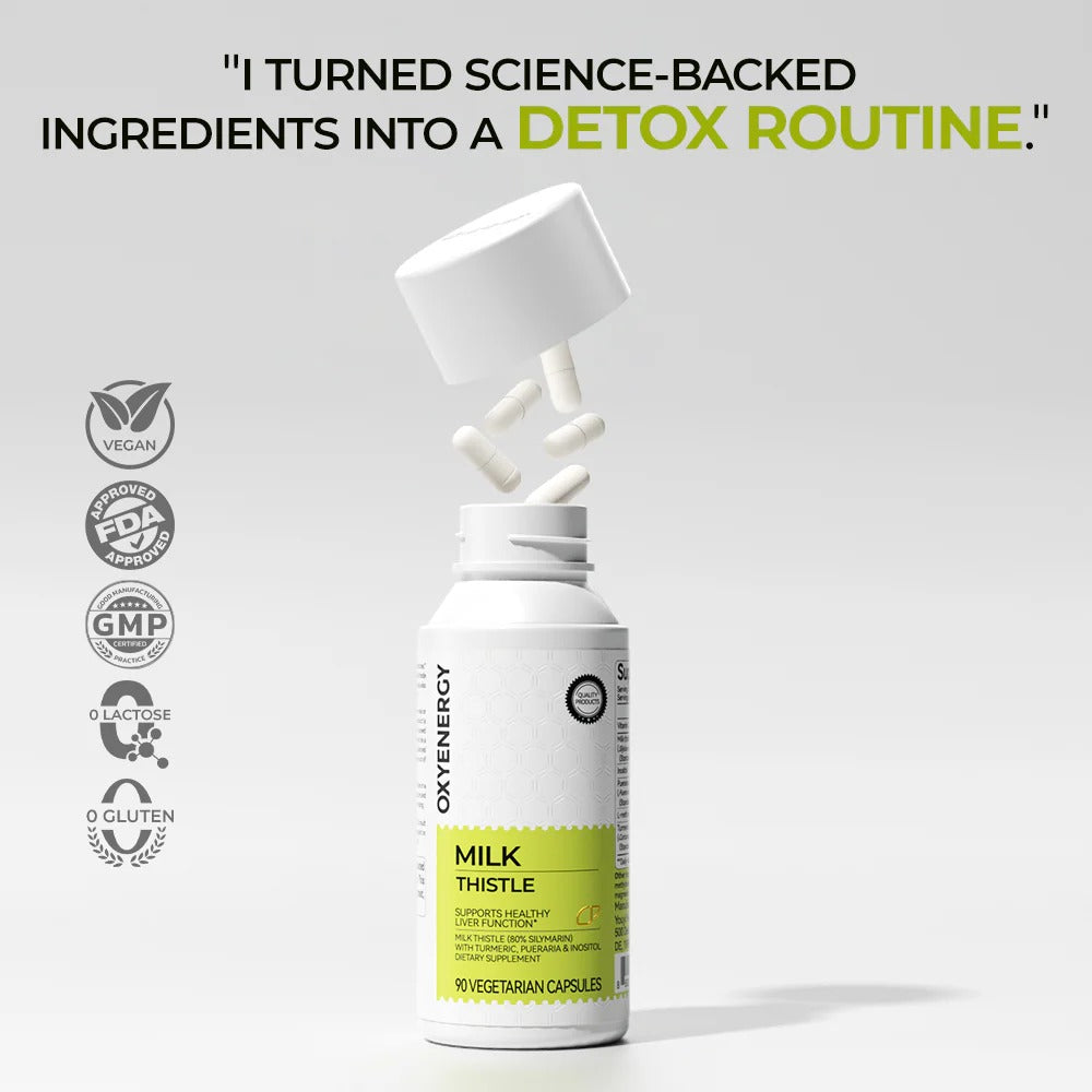 Milk Thistle 300mg Extract - Liver Detox & Repair Support